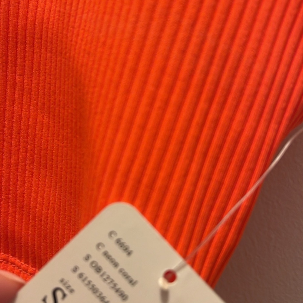 free people game time racerback tank neon coral orange - Picture 8 of 9